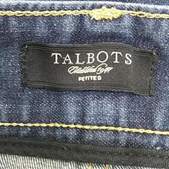 Talbots Petites Size 8 Signature Flare Jeans Premium Denim Made In India - Picture 9 of 9